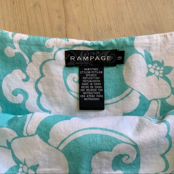 RAMPAGE Floral Boho Beach Skirt Sz 9 - Picture 3 of 3
